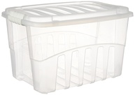 Caixa Plástica com Tampa e Trava 19,8L - Plasútil Incolor - Organize com Estilo e Segurança - imagem 1