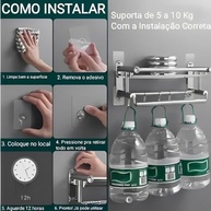 Kit 8 Ganchos Adesivos com Parafuso - Sem Furos, Transparente, para Banheiro e Cozinha - imagem 4