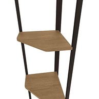 Estante Cantoneira 5 Prateleiras Kappesberg Freijó/Preto Fosco - Organize seu Espaço com Estilo - imagem 5