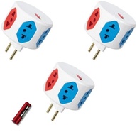Kit 3 Adaptadores de Tomada com Fusível: Segurança e Praticidade para Seus Aparelhos! - imagem 2