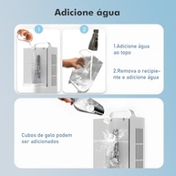 Climatizador Evaporativo Portátil com Umidificador e Oscilação 120° - Silencioso e Econômico - imagem 5
