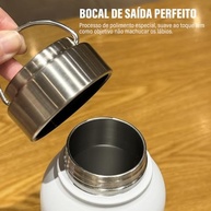 Garrafa Térmica 1L Aço Inox com Sistema Antivazamento - Ideal para Esportes e Viagens - imagem 5