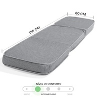Puff Colchonete Dobrável 3 em 1 - Sofá Cama Solteiro com Espuma D20 | Conforto e Versatilidade - imagem 5