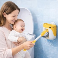 Escova Sanitária com Design de Baleia e Suporte Moderno - Limpeza Higiênica e Estilo Divertido para Banheiro - imagem 3