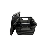 Organizador 16L Jutta com Tampa Preto - Arqplast 25813 | Caixa Organizadora Moderna - imagem 5