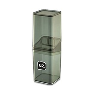 Porta Escova com Tampa Slim Preto - Design Moderno e Higiene Total - imagem 2