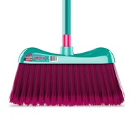 Vassoura Supermax com Tecnologia Max Protect - Cerdas Firmes e Macias, Cor Sortida (Tiffany ou Rosa) - imagem 1