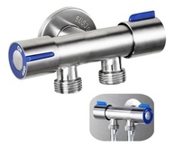 Torneira Registro T com Dupla Saída em Aço Inox – Válvula de Controle Duplo para Instalações Hidráulicas - imagem 4