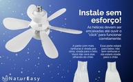 Ventilador de Teto com Lâmpada LED 40W E27 - Silencioso, Moderno e com Controle Remoto (42cm) - imagem 3