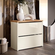 Sapateira Articulada Safira 2 Portas Basculantes Mell - Organize com Estilo (Off White/Freijó) - imagem 5