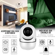Câmera IP Wi-Fi 360° 1080p com Visão Noturna, Detecção de Movimento e Controle por App - imagem 4