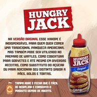 Combo Massa de Panquecas Mix com Gotas de Chocolate Chocolate Chip 198g e Xarope Maple Syrup Calda Bordo Bisnaga 429ml HUNGRY JACK - imagem 2