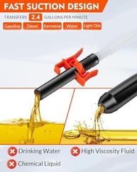 Bomba de Transferência Portátil BestCosy: Sifão Elétrico a Bateria para Combustível e Água - imagem 3