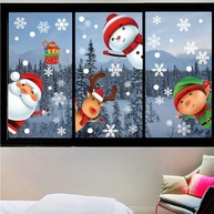 Adesivos de Natal para Janela - Flocos de Neve, Bonecos e Renas | Decoração Festiva para Casa e Comércio - imagem 3