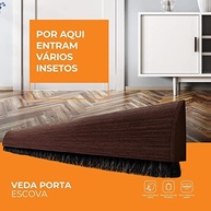 Veda Porta Adesivo Comfort Door: Adeus Frestas e Insetos | Madeira Escura 80cm - imagem 5