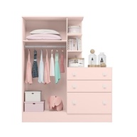Guarda-Roupa com Cômoda Doce Sonho Rosa - Design Encantador para Quarto Infantil - imagem 4