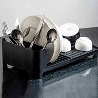 Escorredor de Louças Compact Preto Trium - Design Moderno e Espaço Otimizado - imagem 3