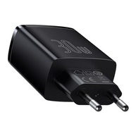 Carregador Baseus Compact 30W: Rápido, Inteligente e Portátil (2U+C) Preto - imagem 4