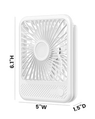 Koonie Ventilador de Mesa USB 180° Inclinável | 3 Velocidades Silencioso com Design Compacto - imagem 3