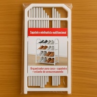 Sapateira Vertical 4 Andares - Organizador de Sapatos Resistente e Compacto para Casa - imagem 3