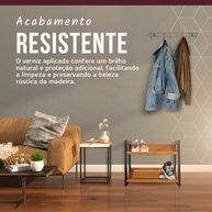 Sapateira Multifuncional em Madeira Maciça - Até 12 Pares | Design Moderno e Compacto - imagem 5