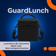 Bolsa Térmica GuardLunch 7L com 2 Compartimentos - Lancheira Impermeável e Portátil para Trabalho e Faculdade - imagem 4