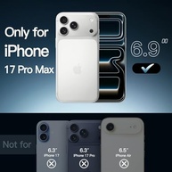 JETech Capa Magnética para iPhone 17 Pro Max (6.9") Compatível MagSafe - Transparente e Anti-Choque - imagem 3