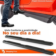 Estribo Lateral Oval Preto Fiat Strada Cabine Dupla/Simples (2021-2025) - Kit Completo - imagem 5
