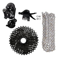 Kit Câmbio 9V Completo: Passador, Cassete, Corrente para Bike MTB 27V - Upgrade Essencial! - imagem 2