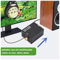 Conversor Áudio Digital para Analógico Toslink/Coaxial p/ RCA Estéreo | Kit Completo - imagem 5