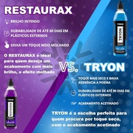 Tryon Vonixx 3 em 1: Condicionador Acetinado para Plásticos e Borrachas com SiO2 | Kit Completo 500ml - imagem 5