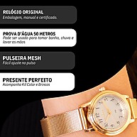 Relógio Condor Dourado: Elegância e Presente Completo - imagem 2