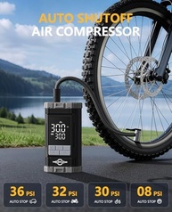 Compressor de Ar Portátil 150PSI: Bomba de Ar Sem Fio Essencial para Seu Carro e Bicicleta - imagem 4