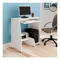 Mesa para Computador com Prateleira Retrátil Pixel Branco - Artely - imagem 3