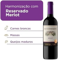 Concha y Toro Reservado Vinho Chileno Merlot 750ml - imagem 4