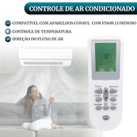 Controle Remoto Universal para Ar Condicionado CONSUL Split Bem Estar e Facilite – Visor Luminoso, Pronto para Usar - imagem 3