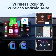 Mini Adaptador CarPlay Sem Fio: iPhone e Android | Bluetooth 5.2 | Conexão Automática Rápida - imagem 5