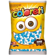 Confete Chocolate Coloreti Azul e Branco - 500g - imagem 2