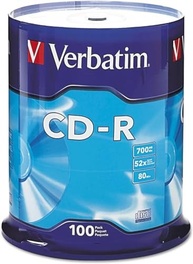 Discos CD-R Verbatim 700MB 80min 52x - Pacote com 100 Unidades (Azul) | Armazenamento Confiável - imagem 2