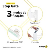 Safety 1st Grade de Porta Stop Gate Branca - Segurança Confiável para sua Casa - imagem 5
