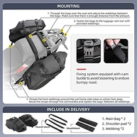 Rhinowalk: Bolsa de Selim Moto 18L Impermeável - Aventura Segura e Confortável - imagem 5