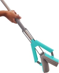 MOP Dobrável com Base de Borracha 130x27cm - Limpeza Eficiente e Confortável - imagem 3