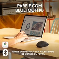 Mouse Logitech M240 Bluetooth: Silencioso, Confortável e Bateria de 18 Meses - imagem 3
