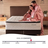 Cama Box Casal com Colchão de Molas Ensacadas e Pillow Top - Conforto Premium 138x188cm - imagem 5