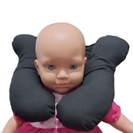 Almofada de Pescoço Bebê: Conforto e Segurança para Pequenos de 0-24 Meses (Preta) - imagem 3