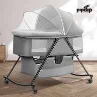 Berço de Balanço PIPDIP para Bebês - Conforto Ergonômico com Trava nas Rodinhas, Até 5 Meses - imagem 4