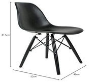 Cadeira Eames DSW Injetada em Polipropileno Preto - Design Moderno e Conforto Duradouro - imagem 4