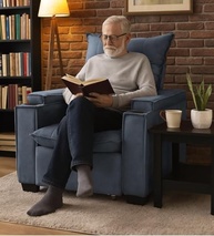 Poltrona Papai Reclinável Pulse com Porta-Copos e Carregador USB - Conforto e Tecnologia para o Lar - imagem 2