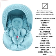 Kit 5 Peças Bebê Conforto: Capa Protetor Cinto, Capota e Redutor (0-13kg) - Azul Bebê - imagem 5