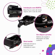 Base Isofix Cosco Kids Wizz Preta: Segurança e Praticidade para o Bebê Conforto - imagem 5
